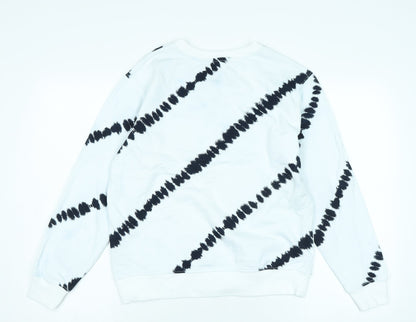 Womens UK Size S Marks and Spencer White Pullover Sweatshirt