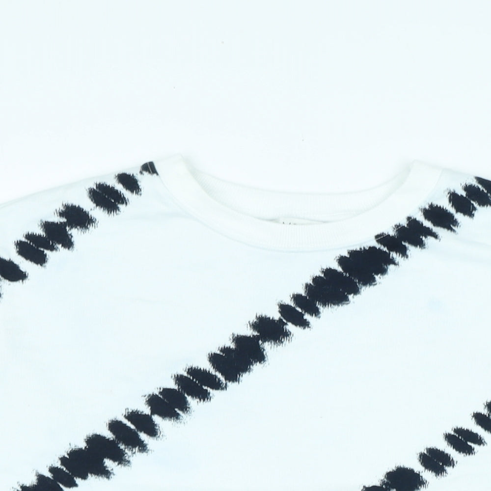 Womens UK Size S Marks and Spencer White Pullover Sweatshirt