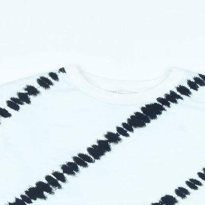 Womens UK Size S Marks and Spencer White Pullover Sweatshirt