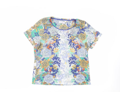 Womens UK Size 14 Per Una Multicoloured Basic T-Shirt