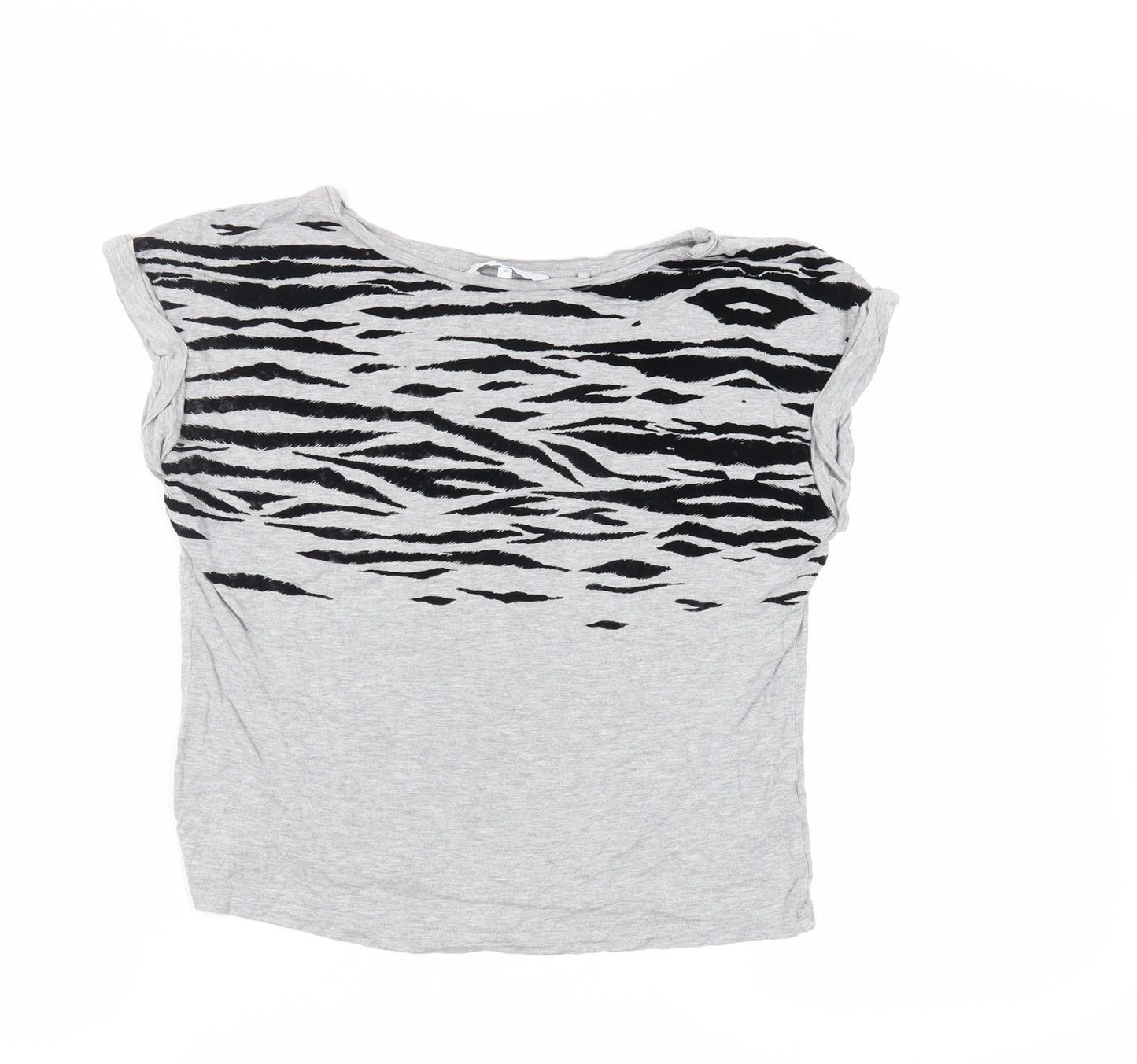 Womens UK Size 10 NEXT Grey Basic T-Shirt