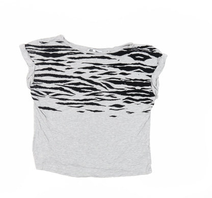 Womens UK Size 10 NEXT Grey Basic T-Shirt