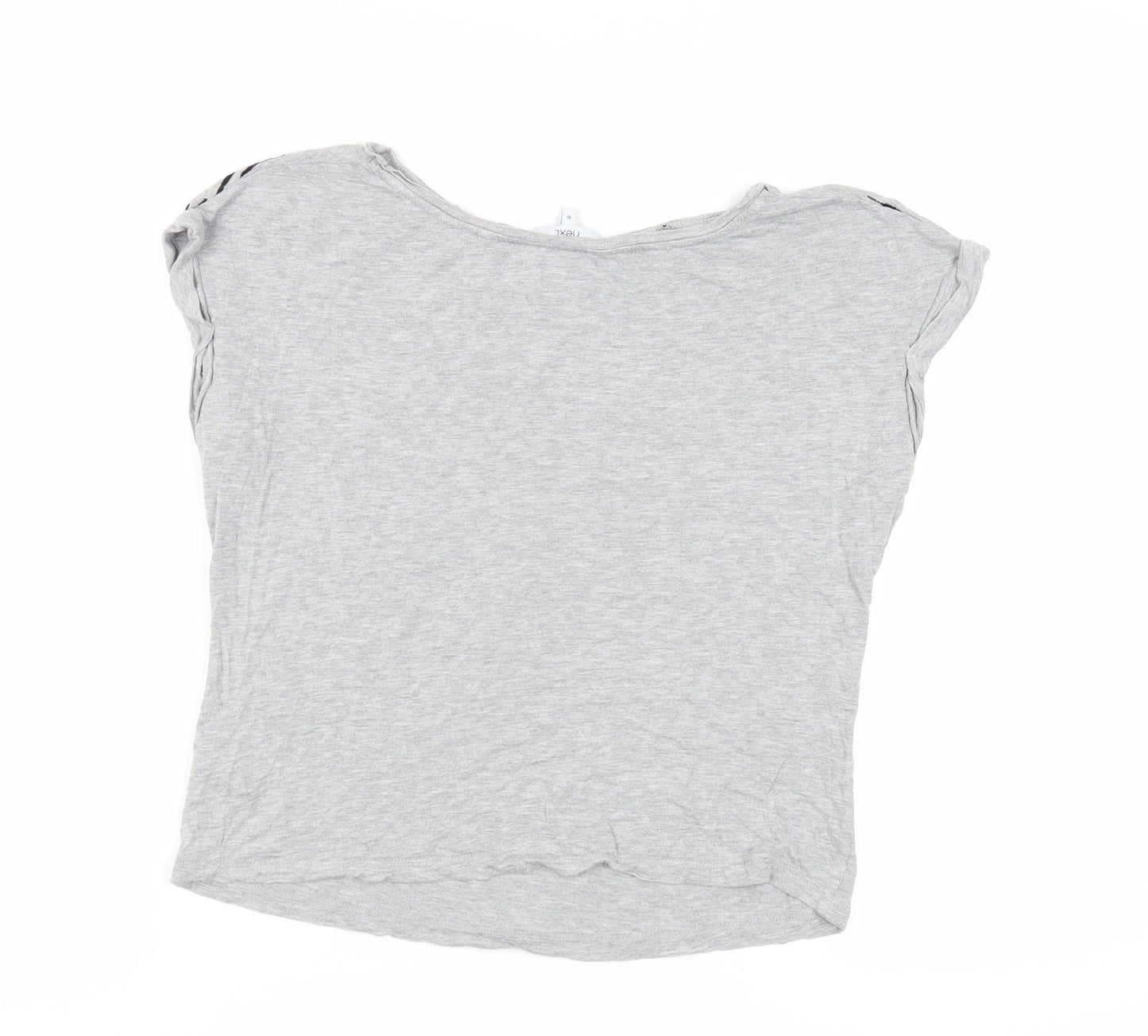 Womens UK Size 10 NEXT Grey Basic T-Shirt