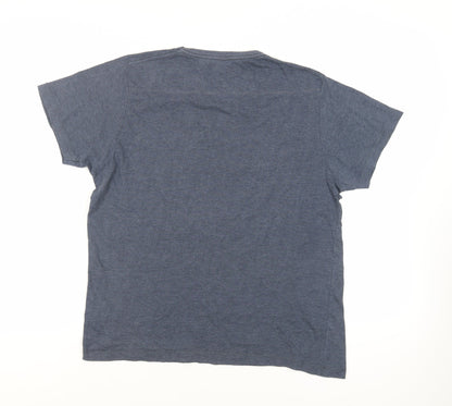 Mens UK Size L French Connection Blue  T-Shirt