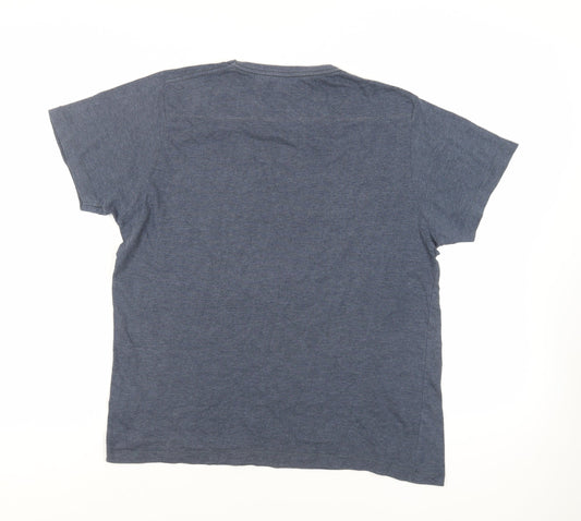 Mens UK Size L French Connection Blue  T-Shirt