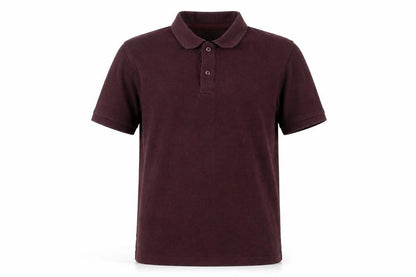 Marks and Spencer Mens Purple Cotton Polo Size L Collared Button