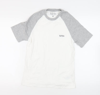 Mens UK Size M Boohoo Man White  T-Shirt