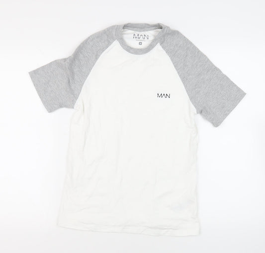 Mens UK Size M Boohoo Man White  T-Shirt