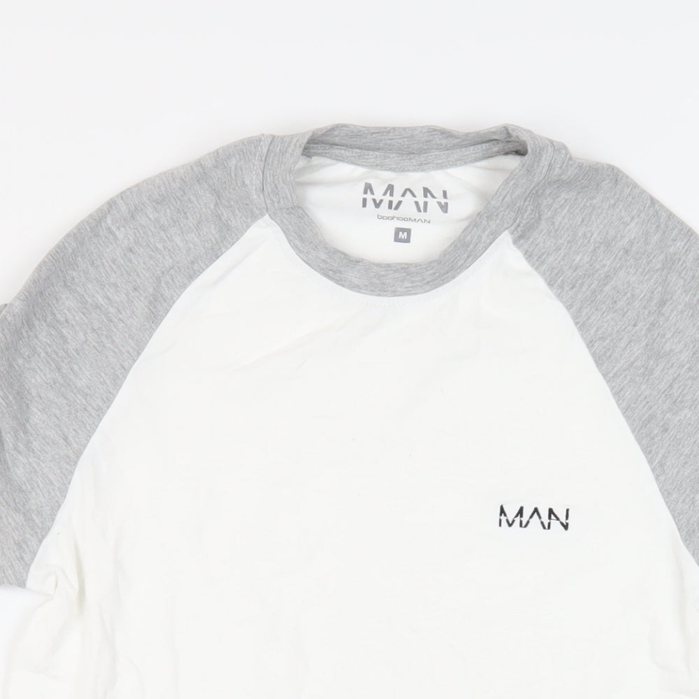 Mens UK Size M Boohoo Man White  T-Shirt