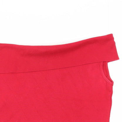 Womens UK Size 14 Dorothy Perkins Red Basic Blouse
