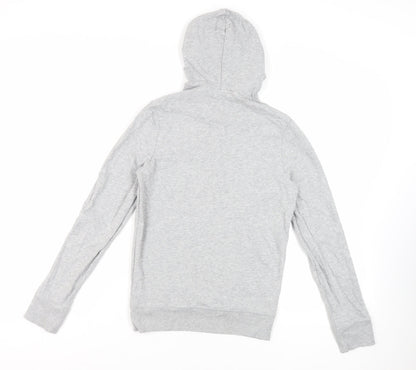 LIDO Womens Grey Cotton Pullover Hoodie Size XS Pullover - Logo Pockets