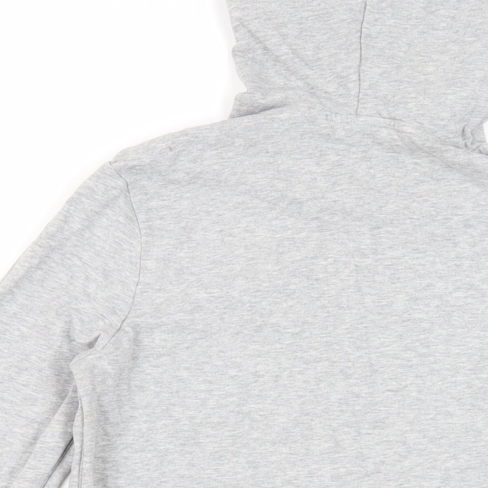 LIDO Womens Grey Cotton Pullover Hoodie Size XS Pullover - Logo Pockets