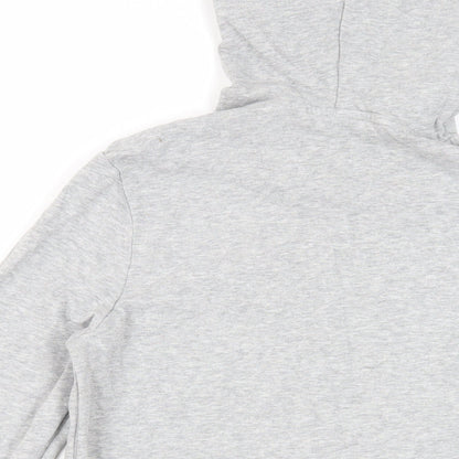 LIDO Womens Grey Cotton Pullover Hoodie Size XS Pullover - Logo Pockets