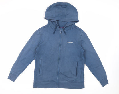 Womens UK Size M LA Gear Blue Full Zip Hoodie