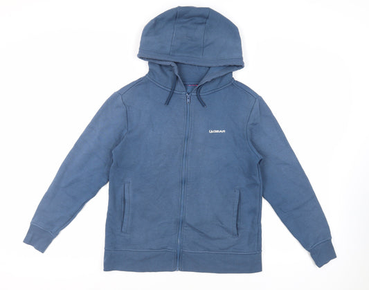 Womens UK Size M LA Gear Blue Full Zip Hoodie