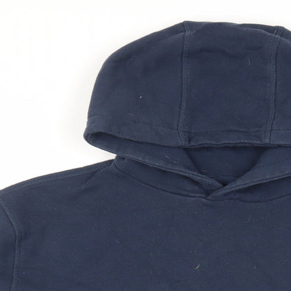 Mens UK Size M Crew Clothing Blue Pullover Hoodie