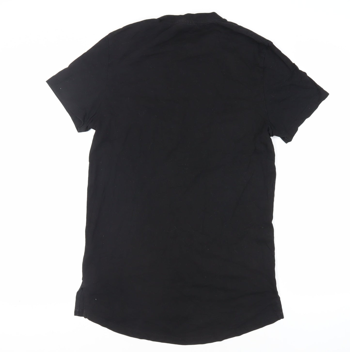 Womens UK Size L ASOS Black Basic T-Shirt