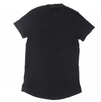 Womens UK Size L ASOS Black Basic T-Shirt