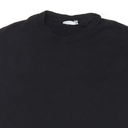 Womens UK Size L ASOS Black Basic T-Shirt