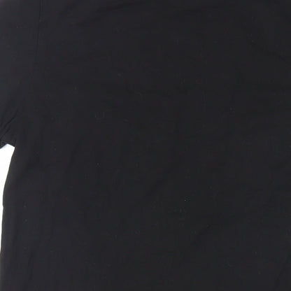 Womens UK Size L ASOS Black Basic T-Shirt