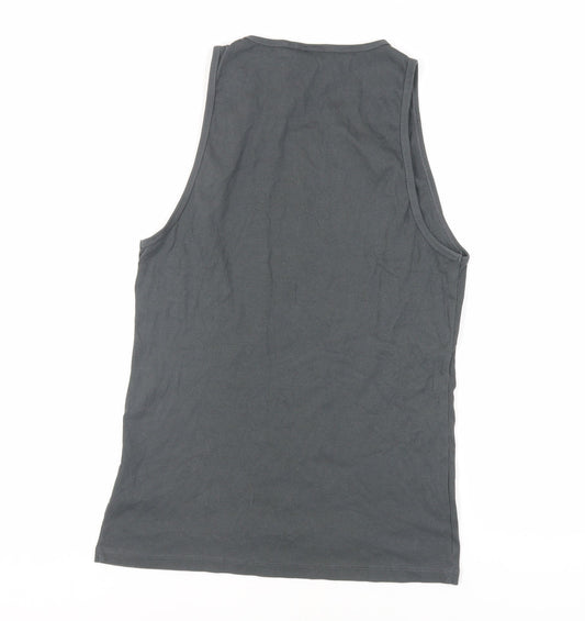 Womens UK Size L ASOS Grey Basic Tank