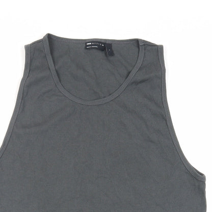 Womens UK Size L ASOS Grey Basic Tank