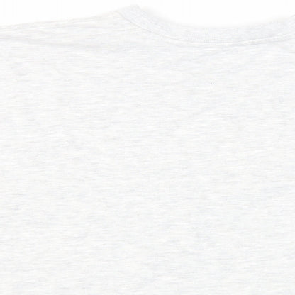 Zara Womens Grey Cotton Pullover Sweatshirt Size M Pullover - Raw Hem