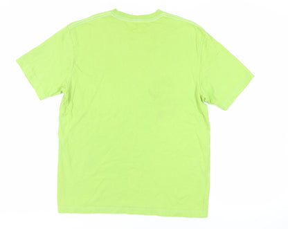 Womens UK Size M Zara Green Basic T-Shirt