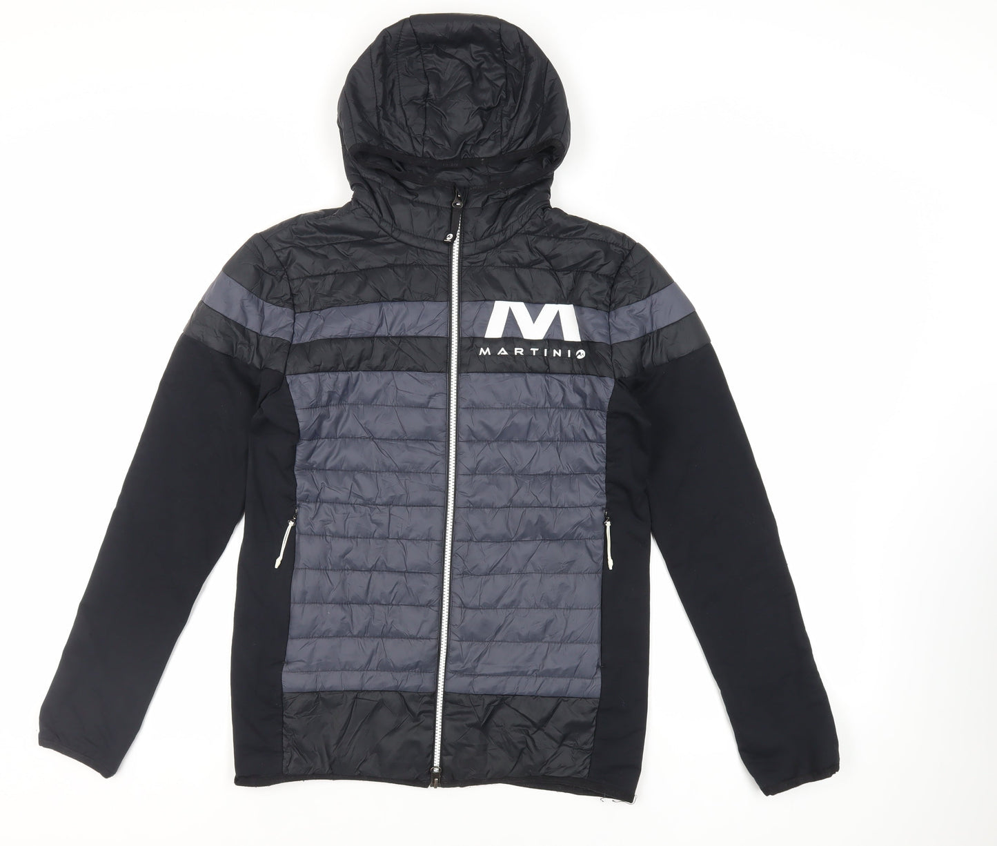 Mens UK Size S Martini Black Quilted Coat