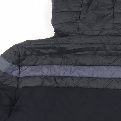 Mens UK Size S Martini Black Quilted Coat