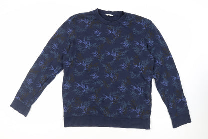 Mens UK Size L NEXT Blue Pullover Sweatshirt