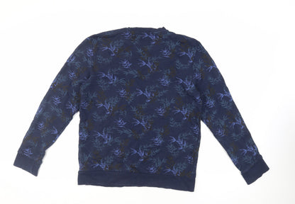 Mens UK Size L NEXT Blue Pullover Sweatshirt