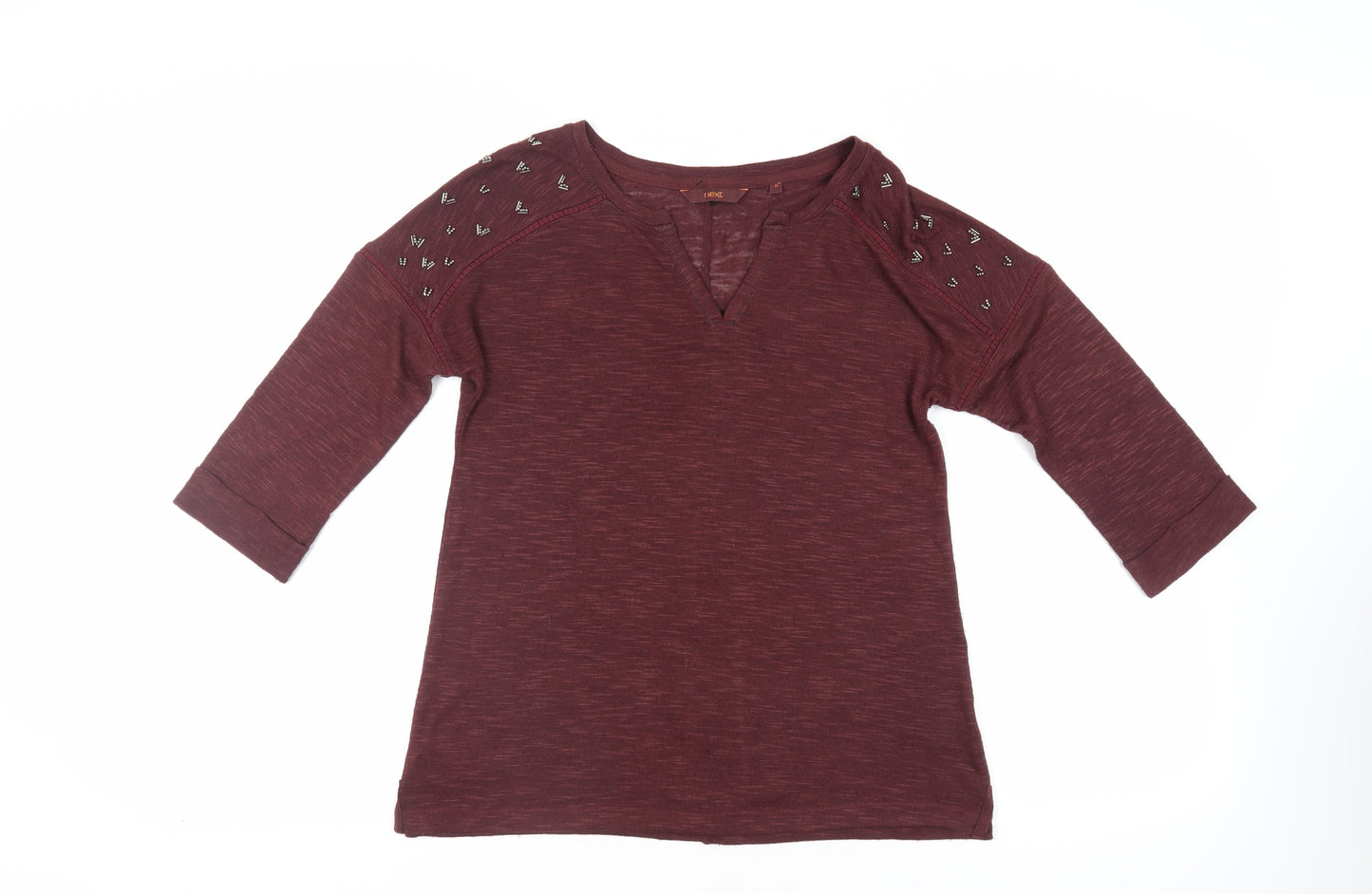 Womens UK Size 12 NEXT Red Basic Blouse
