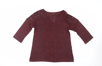 Womens UK Size 12 NEXT Red Basic Blouse