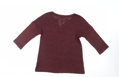 Womens UK Size 12 NEXT Red Basic Blouse