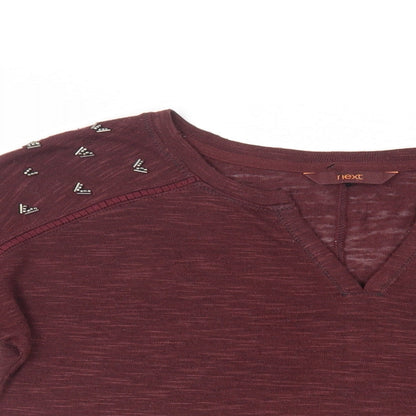 Womens UK Size 12 NEXT Red Basic Blouse