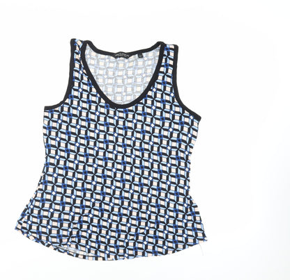 Womens UK Size 14 Dorothy Perkins Blue Basic Tank