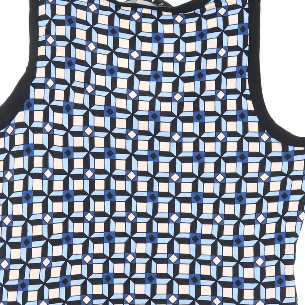 Womens UK Size 14 Dorothy Perkins Blue Basic Tank