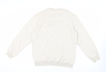 Mens UK Size M H&M Beige Pullover Sweatshirt