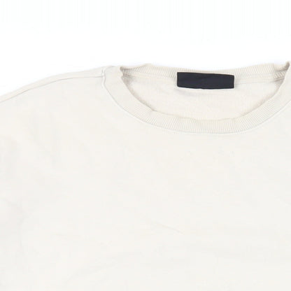 Mens UK Size M H&M Beige Pullover Sweatshirt