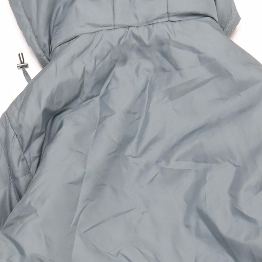 Womens UK Size M Anne De Lancay Green Quilted Coat