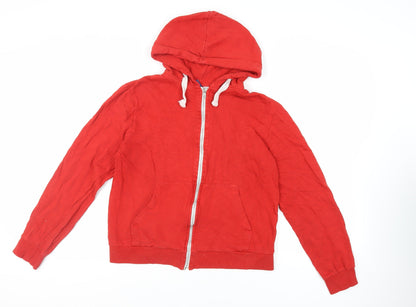 Womens UK Size L Divided by H&M Red Full Zip Hoodie