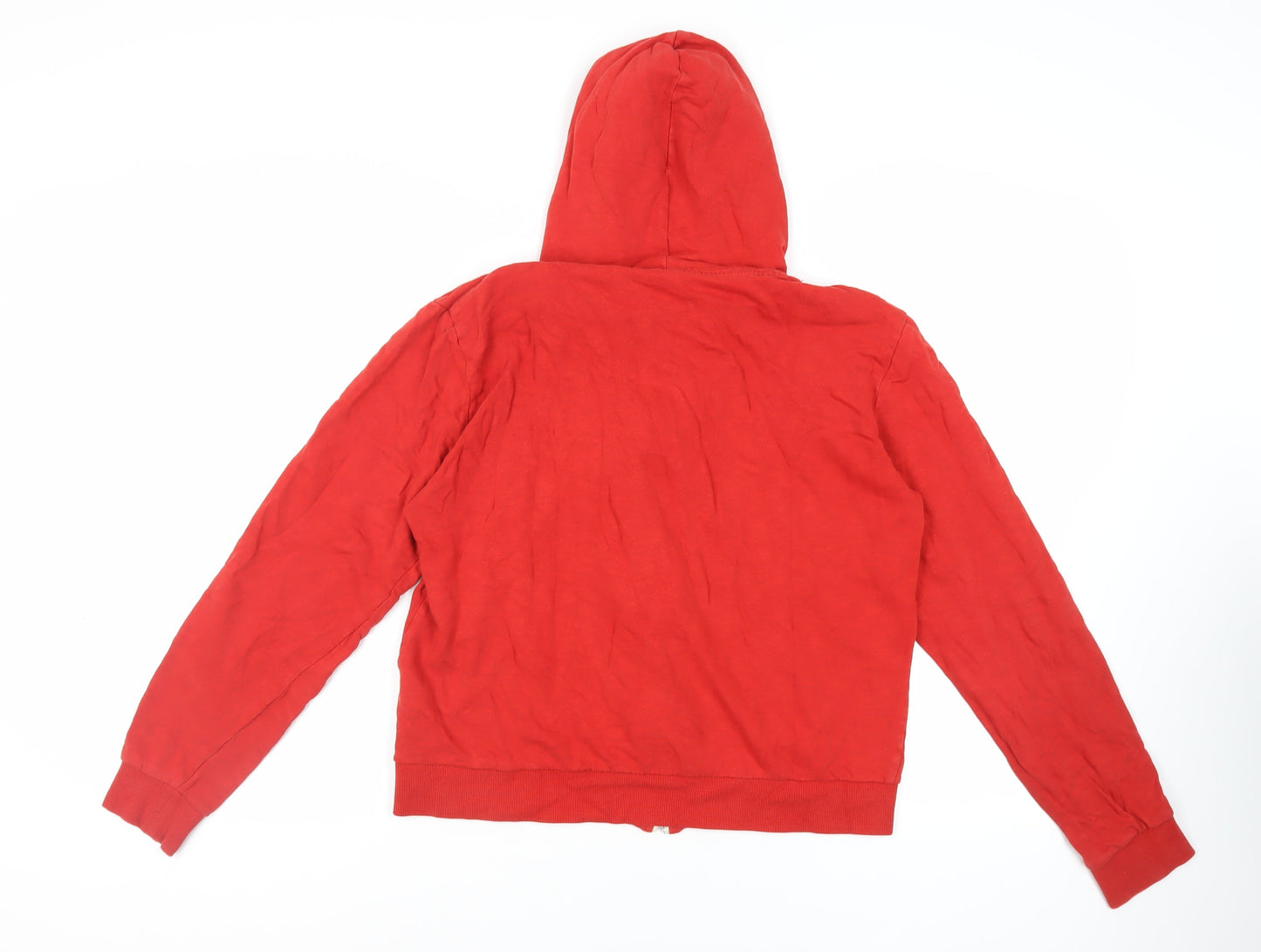 Womens UK Size L Divided by H&M Red Full Zip Hoodie
