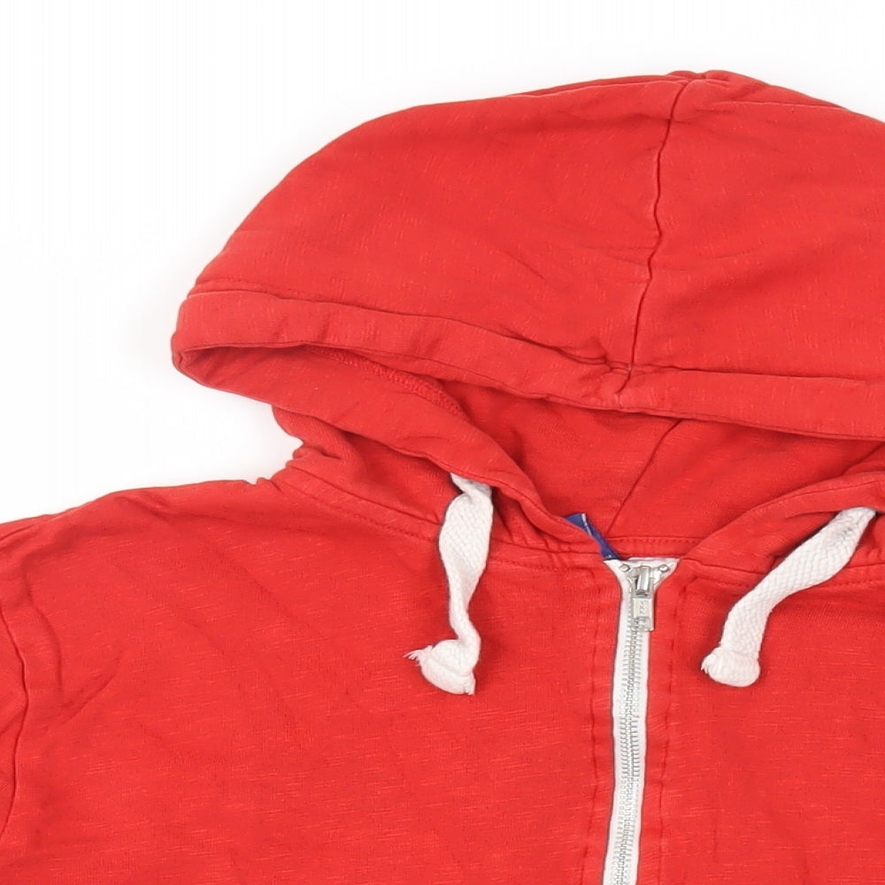Womens UK Size L Divided by H&M Red Full Zip Hoodie