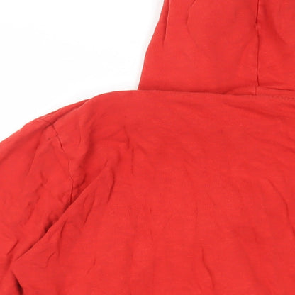 Womens UK Size L Divided by H&M Red Full Zip Hoodie