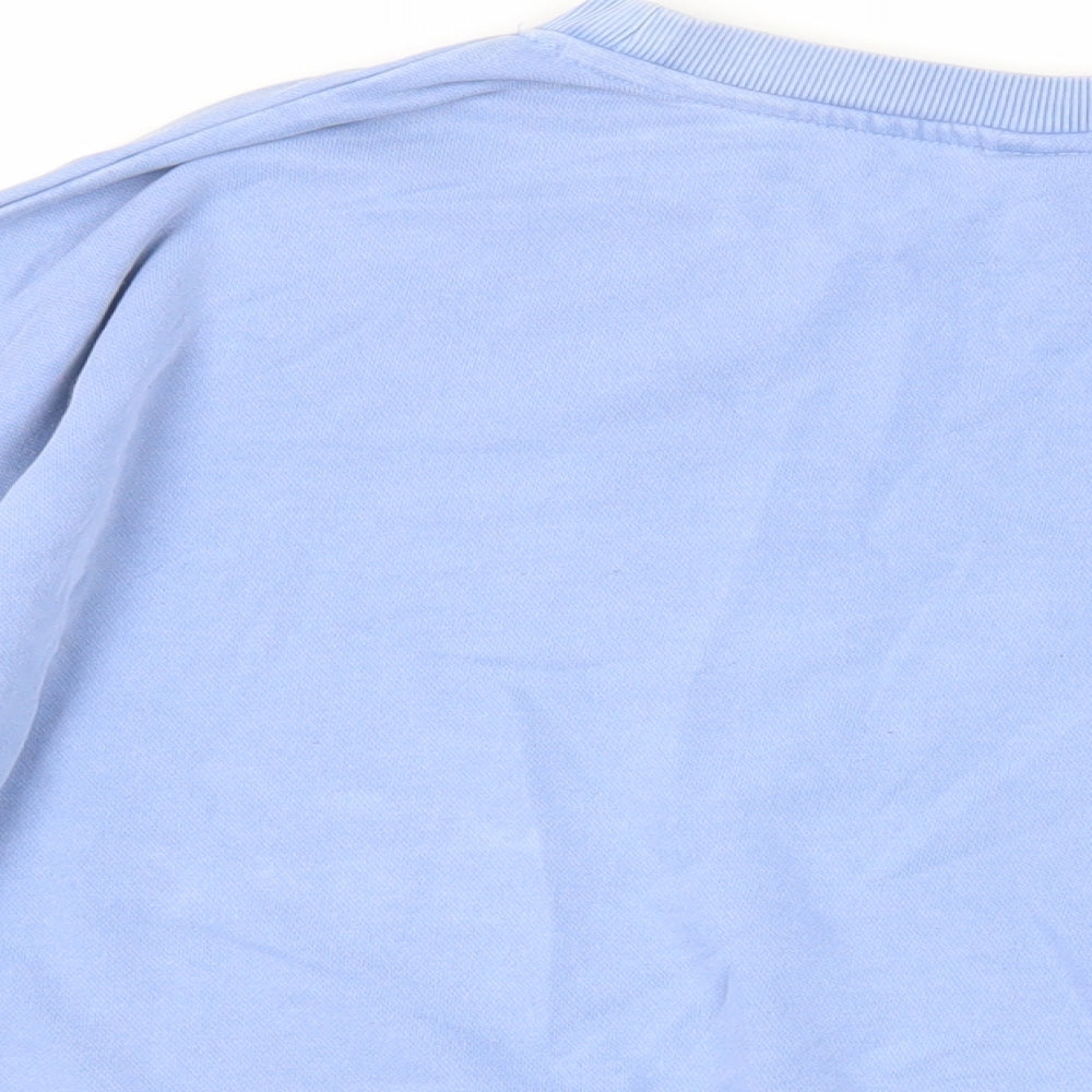 H&M Womens Blue Cotton Pullover Sweatshirt Size M Pullover