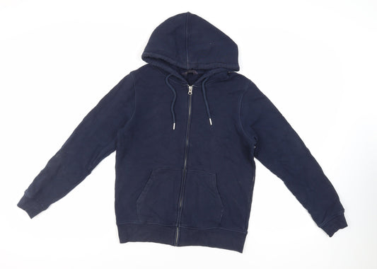 Womens UK Size 8 Marks and Spencer Blue Full Zip Hoodie