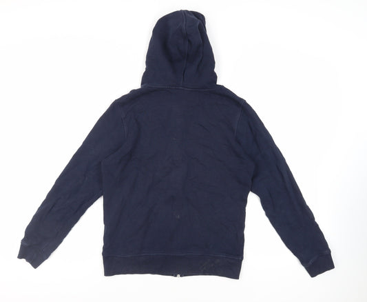 Womens UK Size 8 Marks and Spencer Blue Full Zip Hoodie