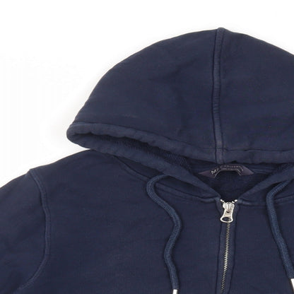 Womens UK Size 8 Marks and Spencer Blue Full Zip Hoodie