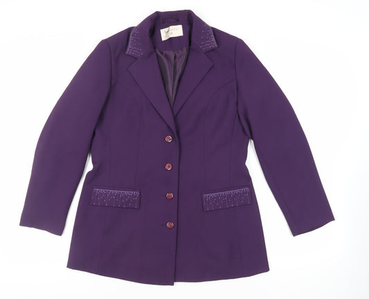 Womens UK Size 12 Bonmarché Purple Jacket